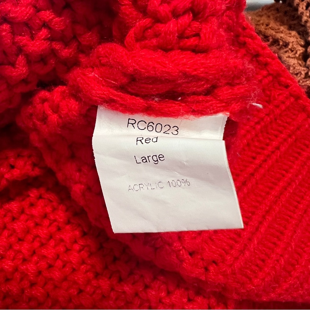 Cozy Red Women's Sweater - Picture 4 of 4